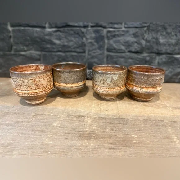 Vintage Pottery Wine Goblets - Picture 6 of 8